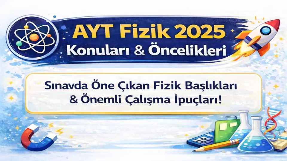 AYT 2025 fizikte çıkan konular kapak görseli