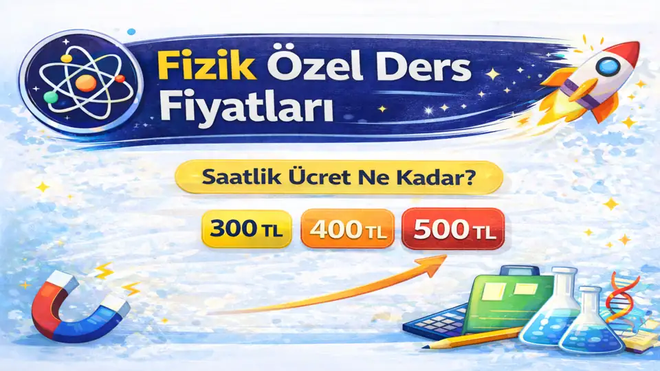 Fizik özel ders fiyatları 2026 kapak görseli