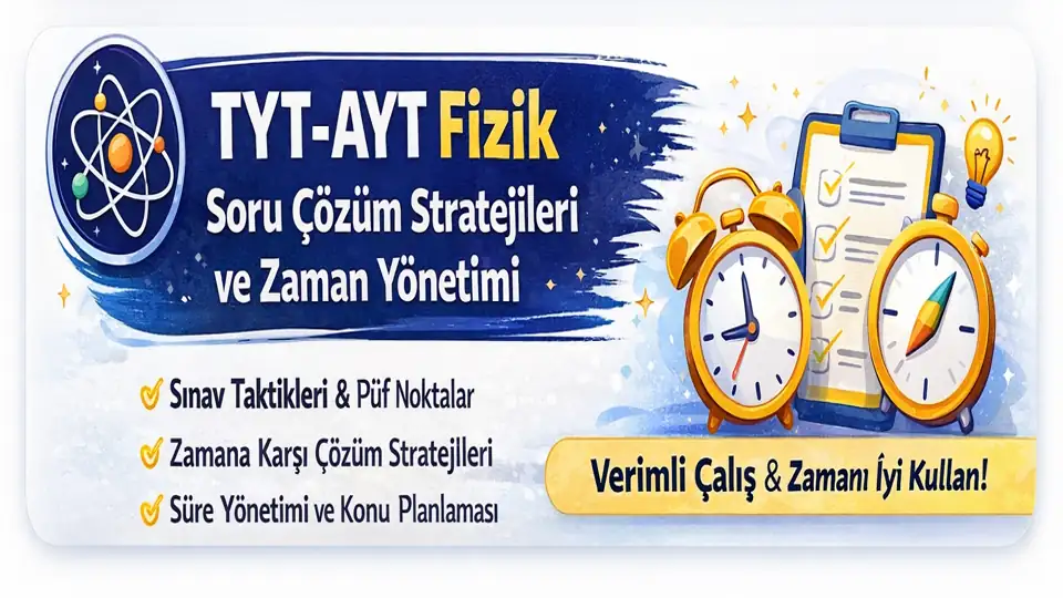 TYT ve AYT fizik soru çözüm stratejileri kapak görseli