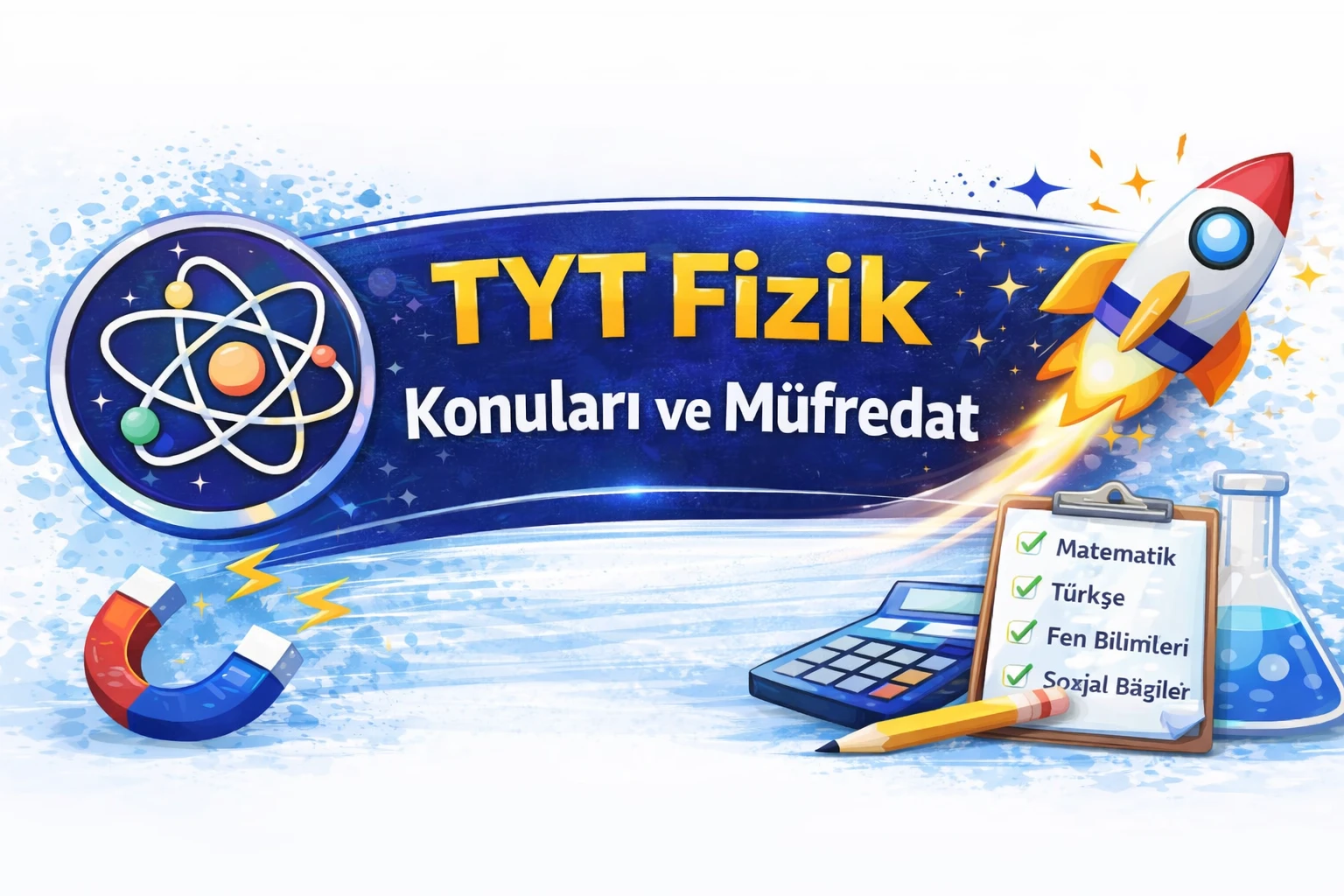 TYT fizik konuları ve müfredat rehberi görseli